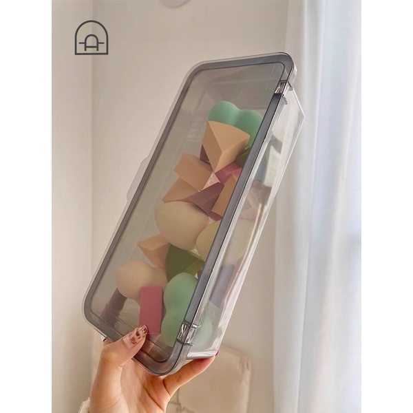 Hộp đựng cọ trang điểm có nắp đậy