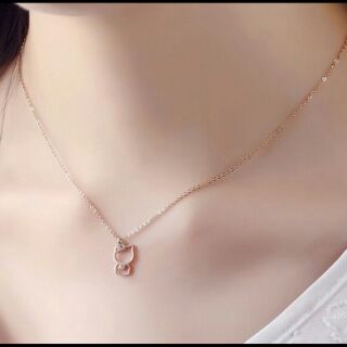 Dây chuyền titanium mèo baby đáng yêu