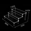CAST Display Stand Tools Acrylic Home Storage Tổ chức trang điểm Trong suốt Anime Hình giữ