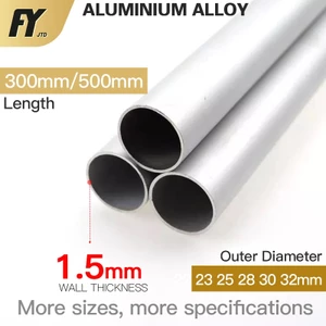 Ống nhôm FUYI 1.5mm Độ dày tường 300mm Chiều dài 500mm Chất lượng cao Thẳng 21 22 23 24 25 26 27 28 29 30 32 35 36 40 45 50mm Ống nhôm đường kính ngoài