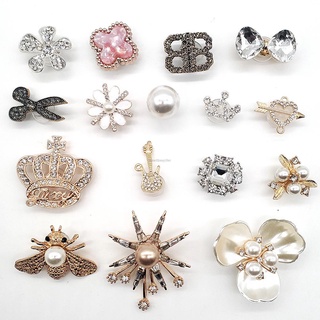 Thời Trang Ngọc Trai Giày Quyến Rũ Thiết Kế Quyến Rũ Bling Kim Cương Giả Cô Gái Pha Lê Kim Cương Đá Quý Trang Trí Kim Loại Ngọc Trai Phụ Kiện