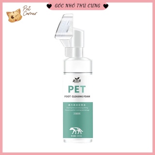 Bọt rửa chân cho chó mèo Borammy 150ml (Dụng cụ làm sạch bàn chân cho thú cưng)