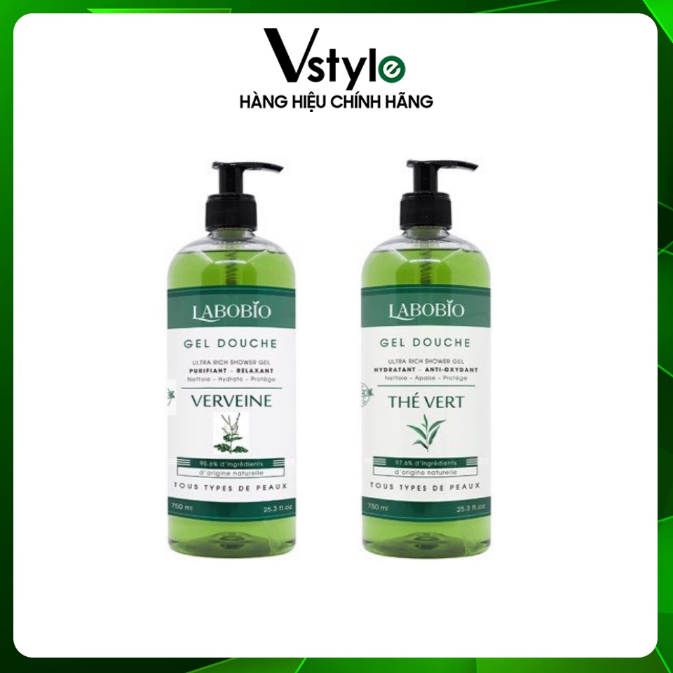 Sữa Tắm Labobio Gel Hương Trà Xanh và Cỏ Roi Ngựa 750ml | Shopee Việt Nam