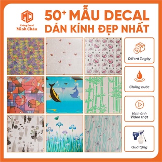 Decal dán kính Minh Châu mờ đẹp giá rẻ 90x50cm