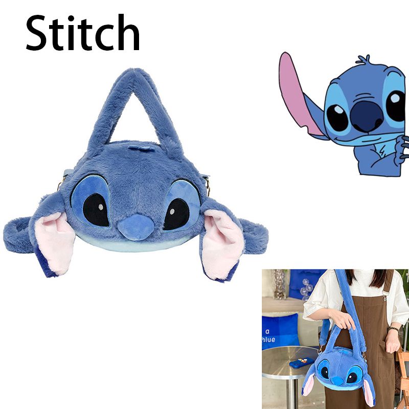 Disney Lilo & Stitch Cartoon Stitch Plush Handbag Cute Messenger Bag Girl Gift