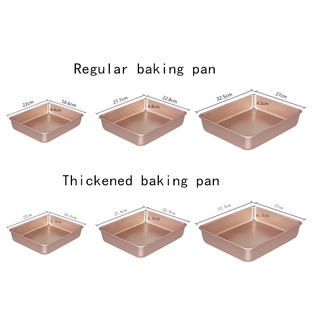 ✿✿✿ Khay,Khuôn Nướng Bánh Hình Chữ Nhật Chống Dính Cao Cấp Mầu Vàng 9inch/11inch/13inch ✿✿✿