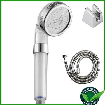 Bộ vòi hoa sen Tăng Áp Siêu Bền có lõi lọc làm trong nước thế hệ mới ( Lõi Lọc Bông) - có thể thay lõi lọc
