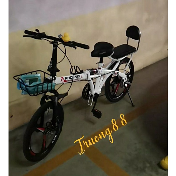 XE ĐẠP GẤP 20inh PHOENIX  TON full phụ kiện