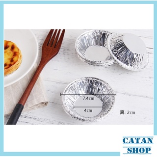 Set 50 Khuôn giấy bạc Làm Bánh Tart Bằng Lá Nhôm Tiện Dụng GD603-ChenBac50