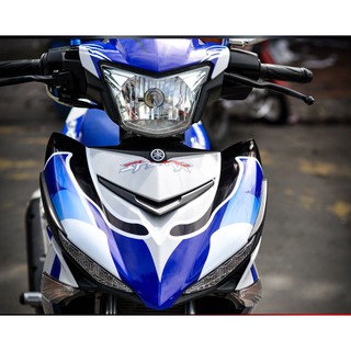Tem trùm exciter 150 cá mập xanh trắng shark, độ team decal xe ex dán đời 2015-2020