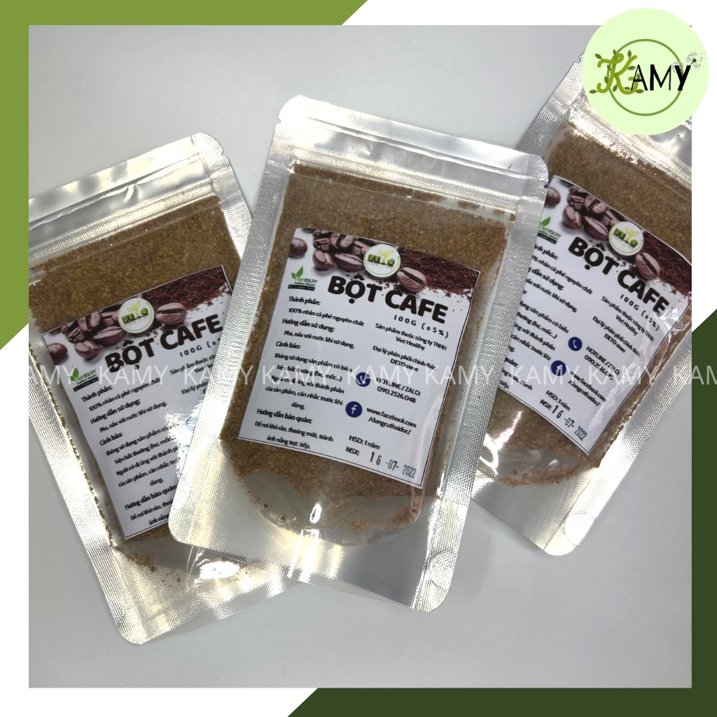 Bột cafe thải độc Enema túi 100g hỗ trợ táo bón làm đẹp da thanh lọc cơ thể
