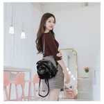 Túi Nữ Phong Cách Mới Túi Đeo Vai Da Thật Chính Hãng Túi Cầm Tay Phiên Bản Hàn Quốc Ba Lô Túi Đeo Ngang Thời Trang Nhẹ Túi Điện Thoại Di Động Ba Lô Mini Túi Vuông Nhỏ Túi Xách — ảnh 7