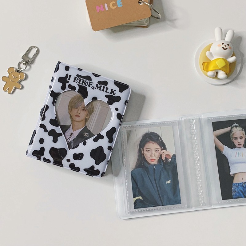 Sổ Card Idol Kpop, Album Ảnh Polaroid Họa Tiết Bò Sữa Milk Vui ...