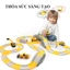 Đồ chơi trẻ em, bộ đồ chơi lắp ghép, ráp đường ray oto tàu hỏa xe lửa dễ dàng lắp ráp, giá siêu rẻ, nhiều chi tiết