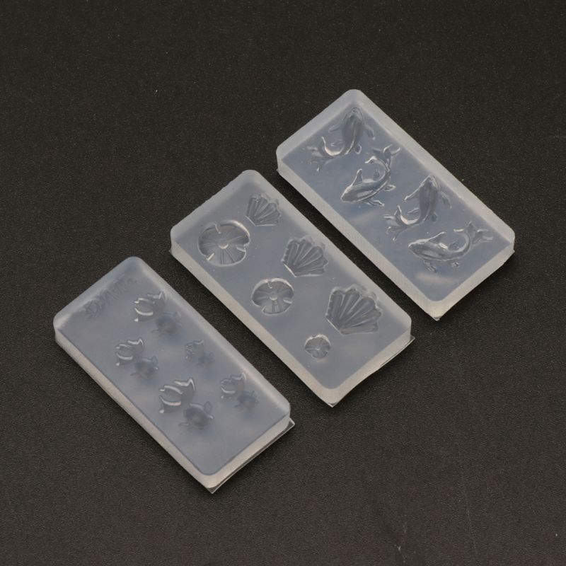Bộ 3 Khuôn Silicone Nhiều Hình Đa Dạng Làm Trang Sức