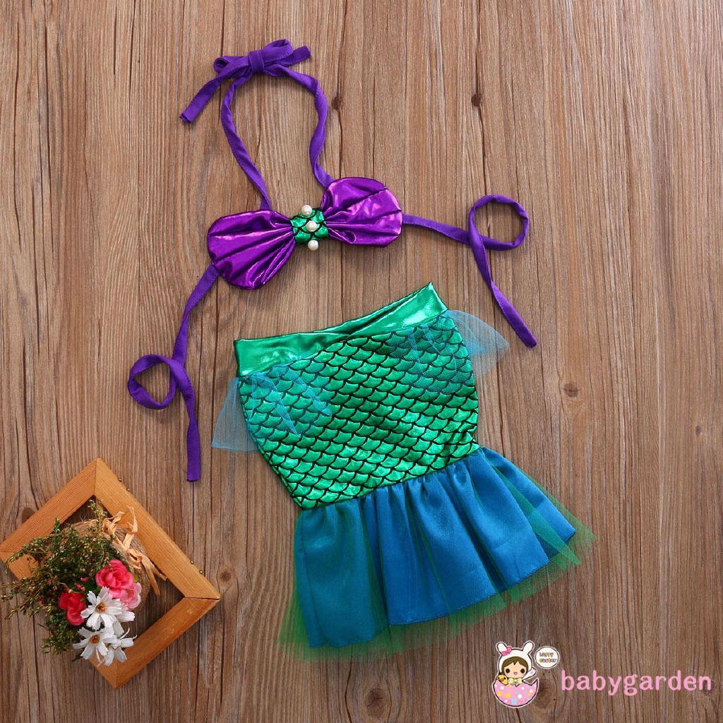 Set đồ bơi hóa trang nàng tiên cá xinh xắn cho bé gái