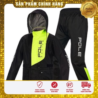 Bộ quần áo mưa Pole Racing 2 lớp xuất Hàn Quốc