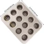 DELMER Khuôn Cannele 12 Khoang Bánh Ngọt Chống Dính Muffin Pháp Custard Bánh Chảo