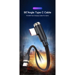 OFF Voucher】KUULAA 90 Degree USB Type C to USB Type C Cable Dây dây sạc QC 3.0 4.0 Quick Charge 60W For Xiaomi Redmi Not