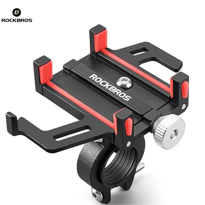 Giá đỡ điện thoại bằng hợp kim nhôm ROCKBROS Giá đỡ xe máy & xe đạp điện đa năng