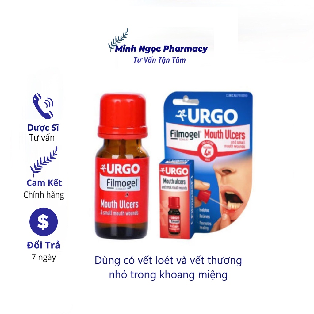 Gel Bôi Nhiệt Miệng Lở Miệng Urgo Filmogel Mouth Ulcers Hiệu Quả Ngay Cả Lúc Ă Shopee Việt Nam