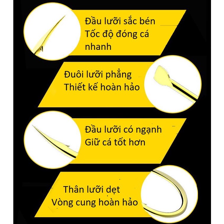 LƯỠI CÂU CÁ CHÉP NHẬT BẢN SUPER SHARP SIÊU BÉN LC17