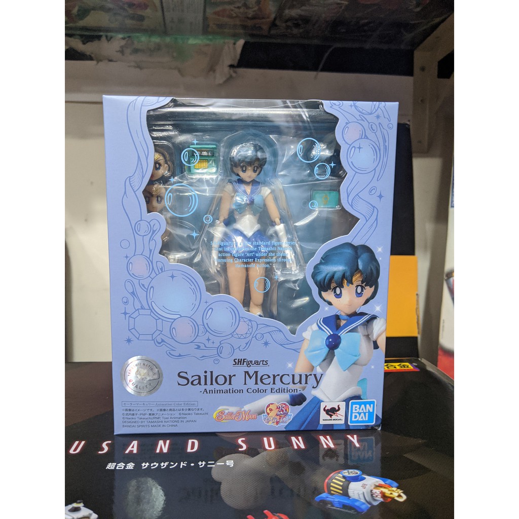 (CÓ SẴN) MÔ HÌNH NHÂN VẬT ANIME THỦY THỦ MẶT TRĂNG THỦY THỦ SAO THỦY SHF SAILOR MERCURY -ANIMATION COLOR EDITION-