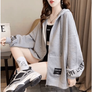 Áo khoác nỉ dây kéo form to y hình thời trang trẻ trung , hottrend dành cho các bạn nữ KB FASHION
