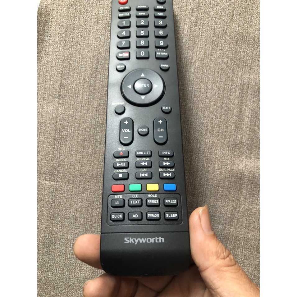 Điều khiển tivi Skyworth chính hãng zin theo máy chất lượng cao - Cam kết chính hãng sản phẩm chất lượng cao - Tặng pin