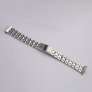 Vòng tay đeo tay cổ điển màu bạc cong 19mm cho Seiko 6139-6012 6139-6010