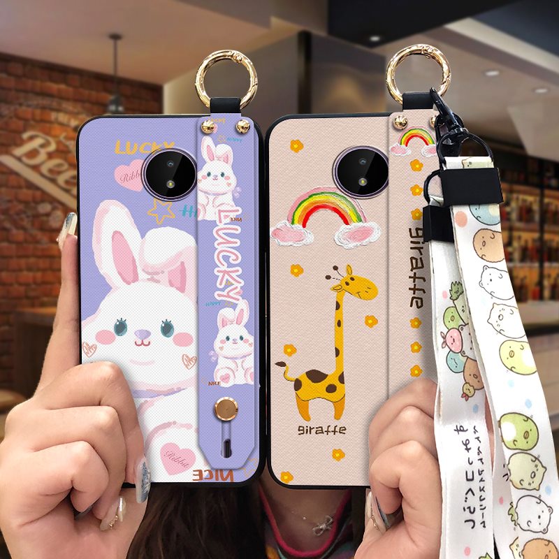 Dành Cho Người Phụ Nữ Giá Đỡ Điện Thoại Ốp Lưng Điện Thoại Nokia C10 / C20 Chống Va Đập Thiết Kế Thời Trang Vỏ Mềm Tranh Hoa