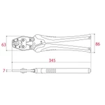 Kìm bấm cos 13 inch 8-14-22-38 Tsunoda Nhật Bản - Kìm bấm cos đa năng - Kìm bấm cos loại tốt -Kìm bấm đầu cos bằng tay — ảnh 7