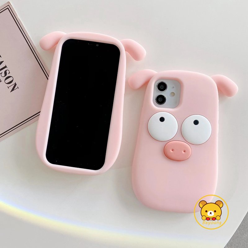 Ốp ĐiệN ThoạI HọA TiếT Heo HồNg Dễ Thương Cho Iphone 14 11 12 13 PRO Max XR X XS Max 6 7 8 7P 8P 6P SE 2020