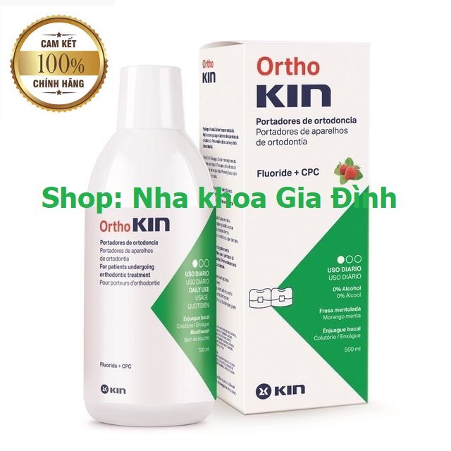 NƯỚC SÚC MIỆNG ORTHOKIN DÀNH CHO RĂNG NIỀNG, CHỈNH NHA - ORTHO KIN ...