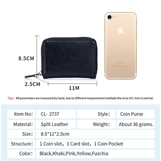 Bàn chải chống trộm RFID Ví đựng tiền xu Nhật Bản Ví đựng tiền xu unisex có khóa kéo lưu trữ tiền xu