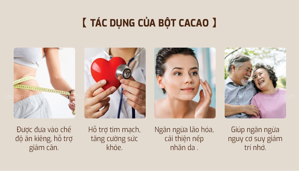 Mô tả Bột cacao nguyên chất không đường CACAOMI Original chuẩn ăn kiêng Keto Eat Clean, ăn chay [80g/250g] - 2