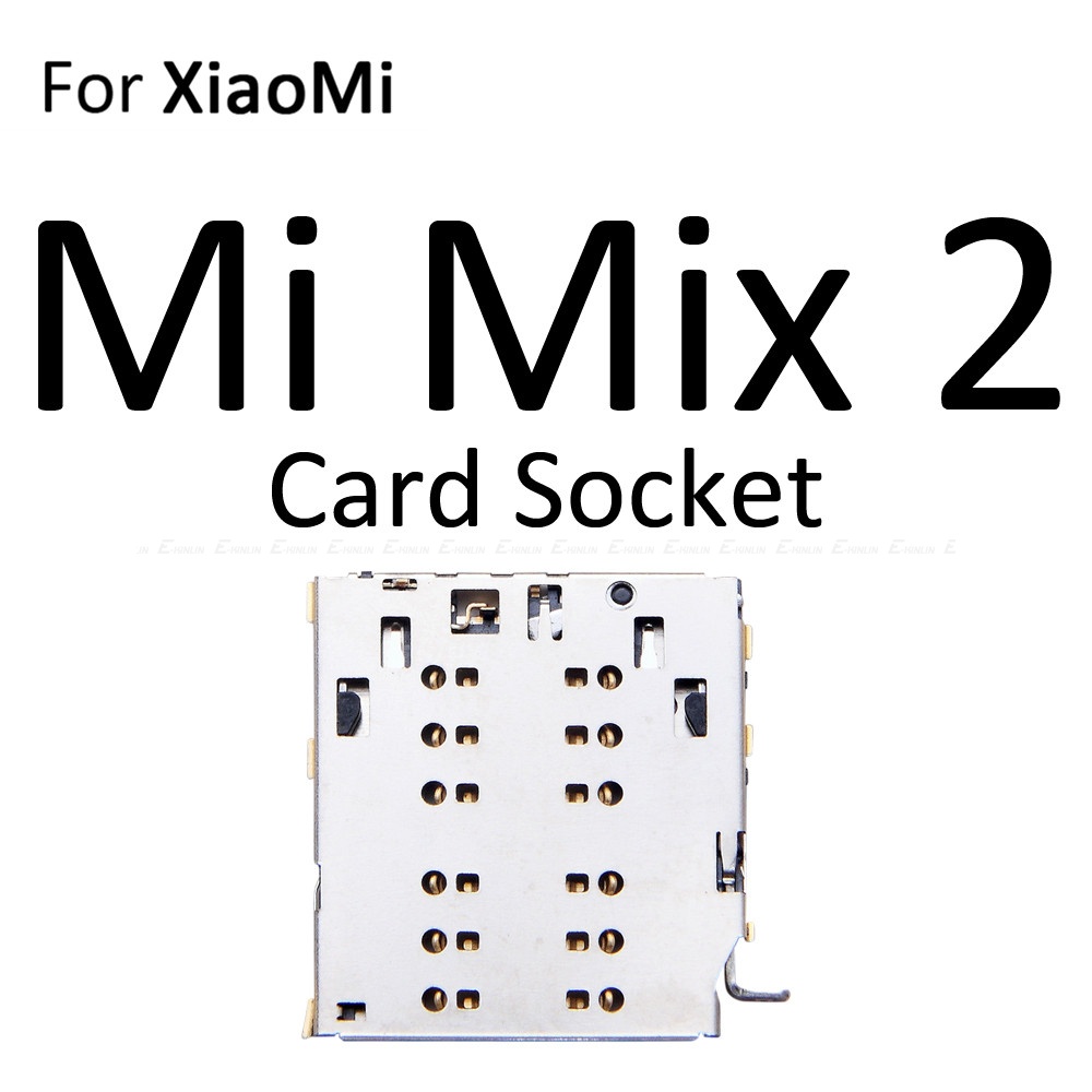 Thẻ Sim / Micro SD Khay Đựng Thẻ Ổ Cắm Khe Cắm Hộp Đựng Đầu Nối Adapter Đầu Đọc Cho XiaoMi Mi Mix 3 2S 2 Thay Thế Các Bộ Phận