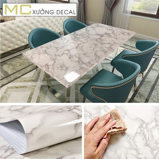 3 mét Giấy dán tường nhà bếp cách nhiệt decal giả vân đá chống dầu mỡ bám bẩn dễ lau chùi