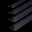 CATIYAHA Vách Ngăn Nước Cao Su Di Động Màn Hình Tắm Phần Cứng Phòng Tắm Cửa Kính Weatherstrip
