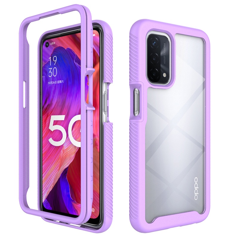 Dành Cho OPPO A54 A74 5G Full Body Hybrid Chống Trầy Xước Vỏ Bảo Vệ Giáp Chống Sốc