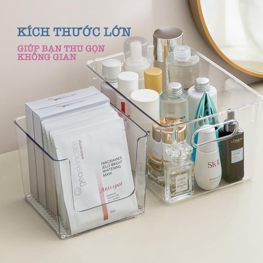 Khay Trong Suốt Enoda Home Có Tay Cầm Đựng Đồ Để Bàn Decor Q051