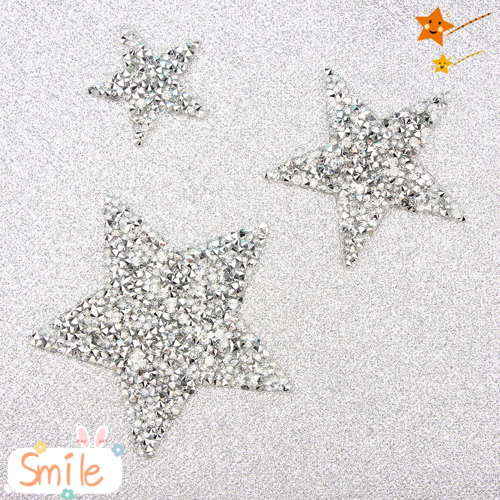 SMILE Kim Cương Giả Miếng Dán Mới DIY Hàng Thủ Công Ngôi Sao Động Vật Trang Trí Trang Trí Hotfix