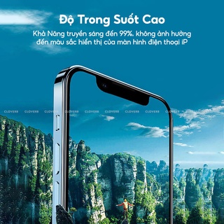 Kính Cường Lực Trong Suốt Zifriend Cho iPhone 13 Pro Max Full Màn Kèm Khung Dán