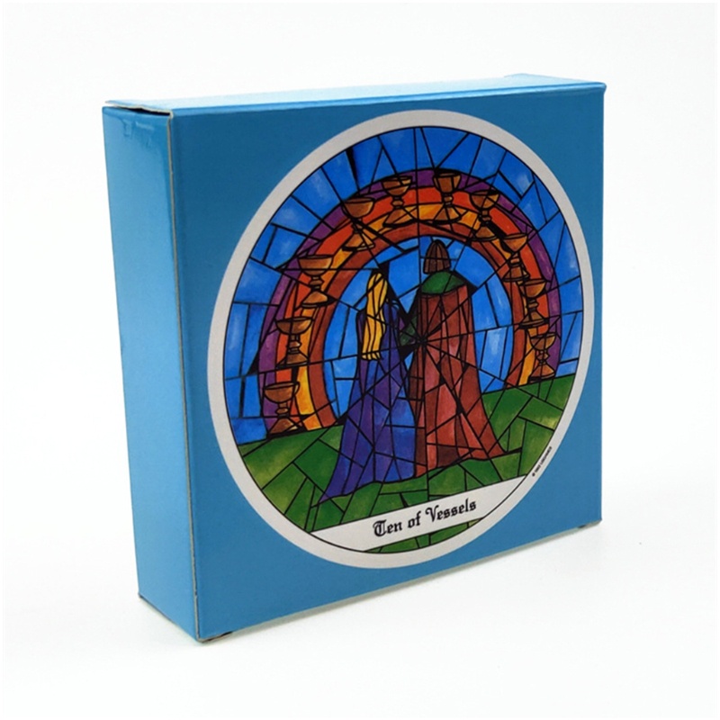 Bộ 78 lá bài tarot tròn in họa tiết monastery cổ điển