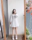 đầm trắng tiểu thư tay bồng