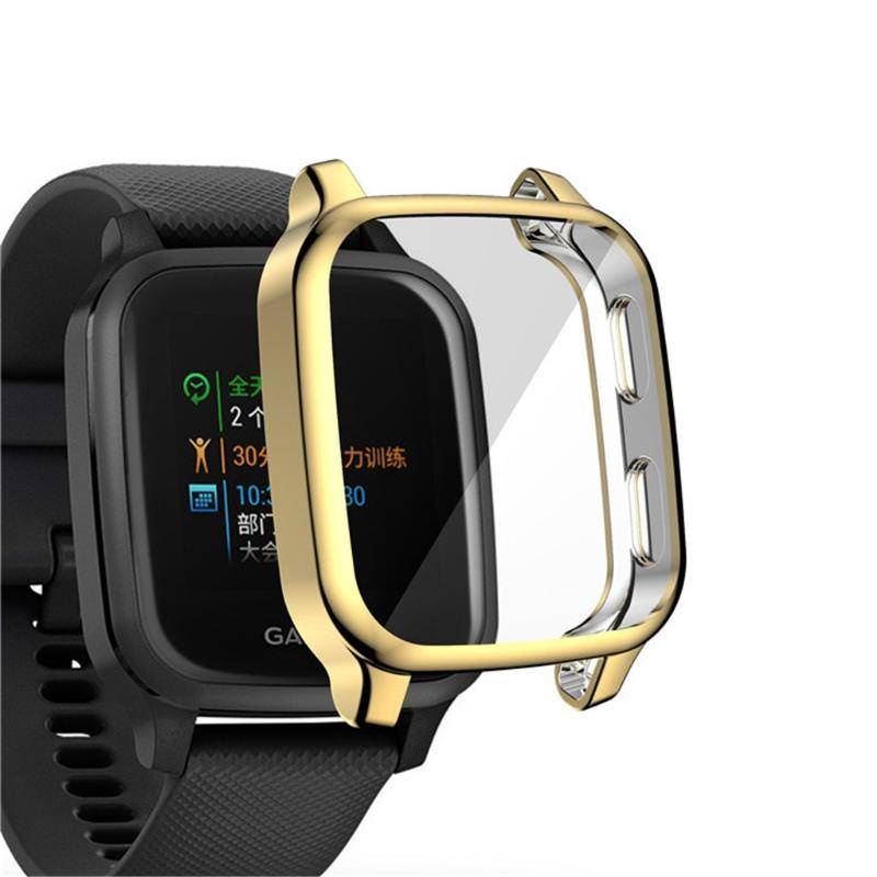 Ốp Bảo Vệ Cho Garmin Venu SQ 2S 2 Plus Đồng Hồ Thông Minh Mạ TPU Mềm Vỏ Bảo Vệ Toàn Màn Hình Cho Garmin vivoactive 4 4S