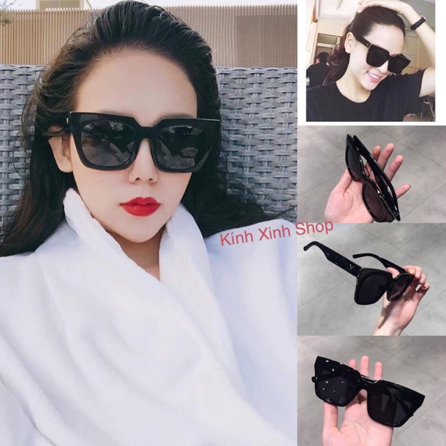 Kính râm nam nữ Mắt vuông basic Tròng phân cực lõi chống chói chống loá ...
