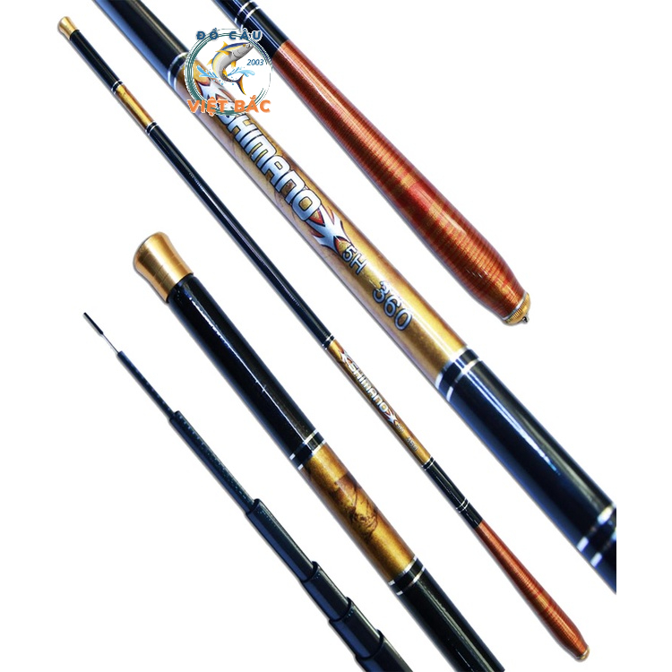 Cần câu tay Shimano 5H đủ size 3m6 4m5 5m4 6m3 chuyên câu đơn đài