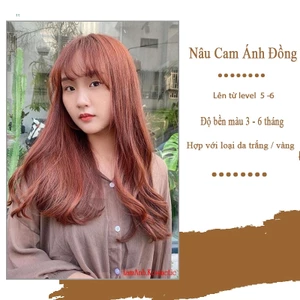 Thuốc nhuộm tóc Nâu Cam 100ML lên chuẩn tone chống sót da đầu