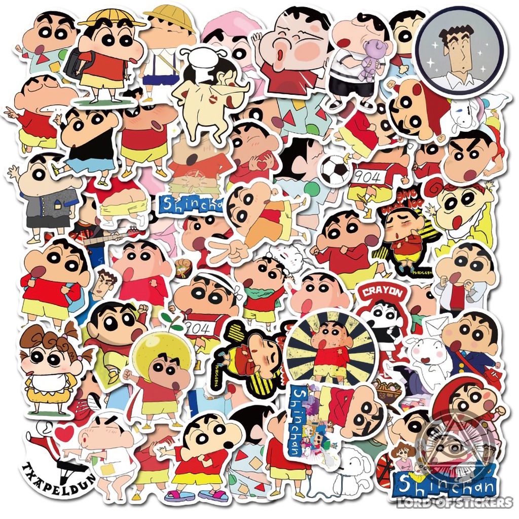 Set 50 Hình Dán Sticker Shin Cậu Bé Bút Chì Chống Thấm Nước | Shopee ...